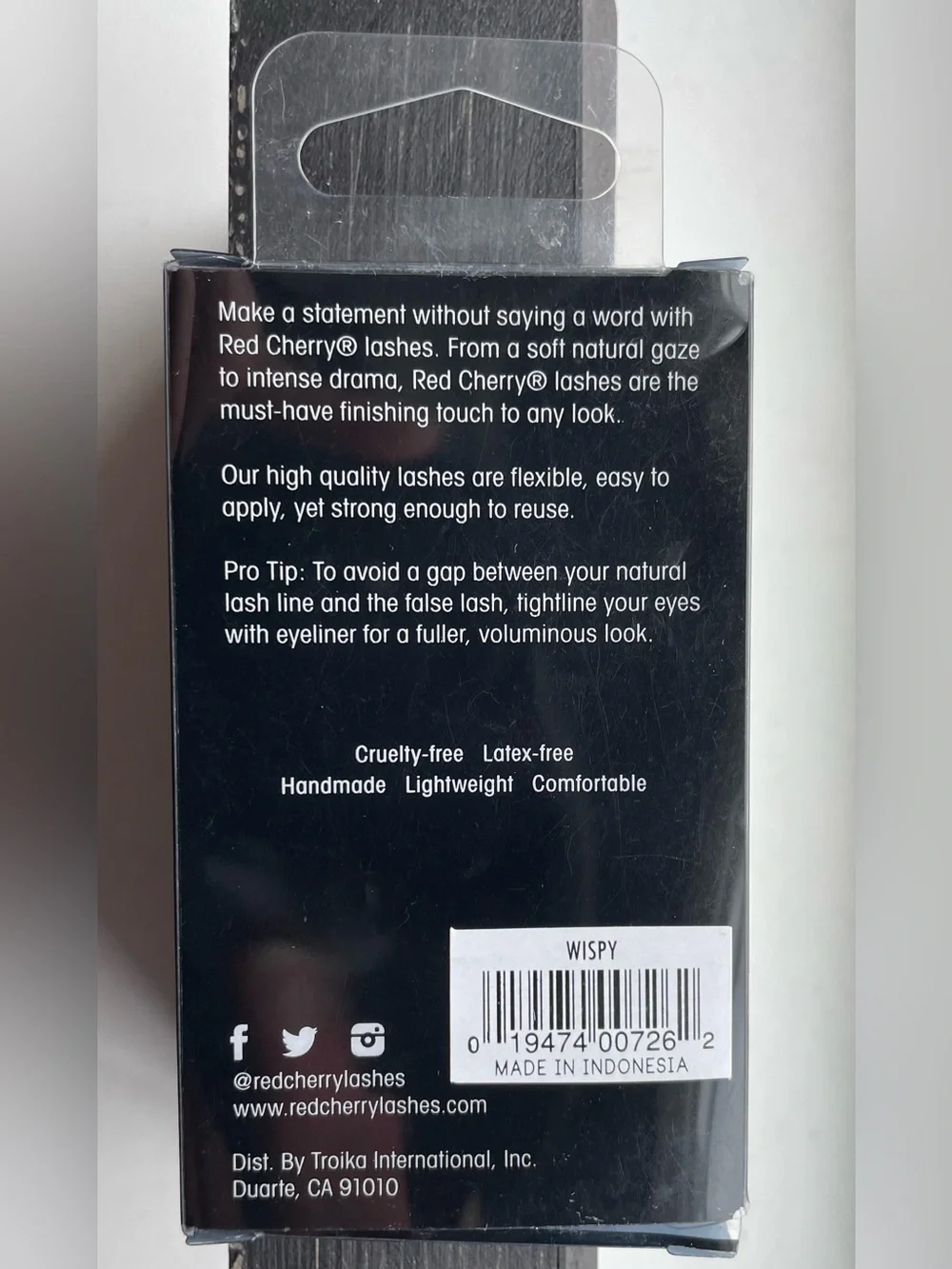 Red Cherry “Wispy” 100% Human Hair False Eyelashes